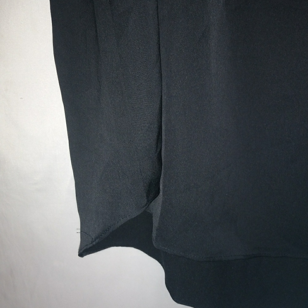 Cato 26/28 Black Pleated Sleeveless Shell Top Plus Funeral - Picture 2 of 4
